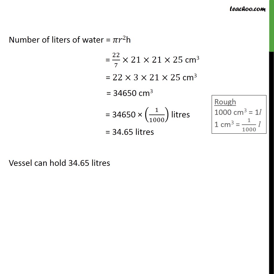 Ex 13.6, 1 - Chapter 13 Class 9 Surface Areas and Volumes - Part 2