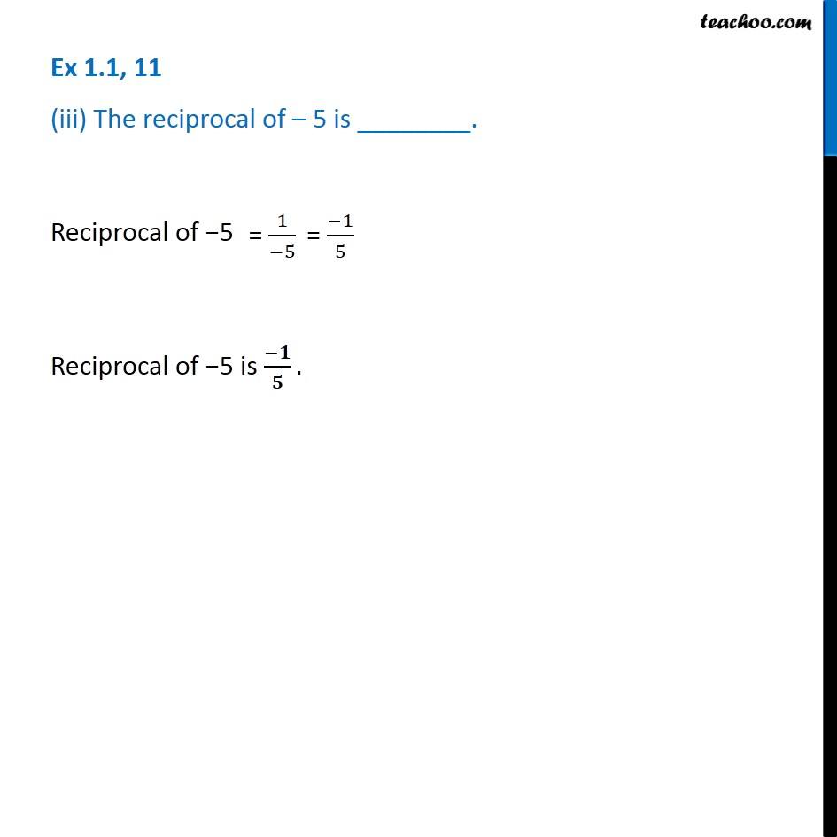 Ex 1.1, 11 - Chapter 1 Class 8 Rational Numbers - Part 3