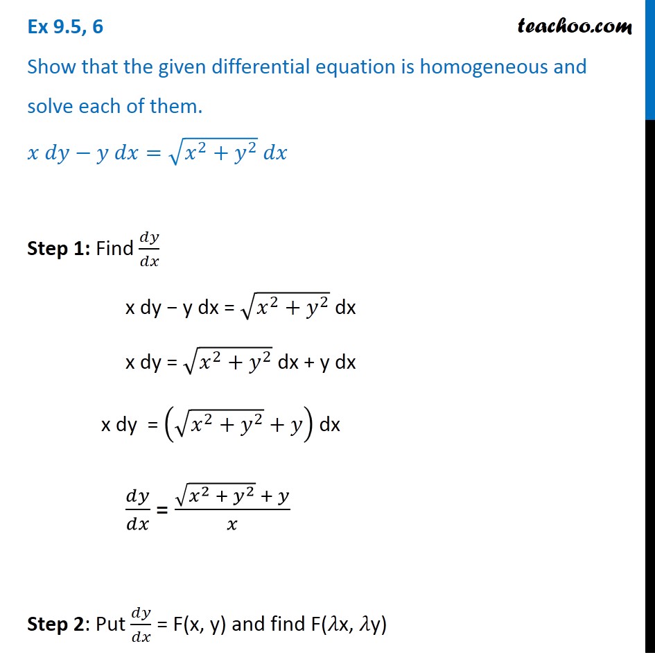 ex-9-5-6-solve-differential-equation-x-dy-y-dx-root-x2-y2-dx