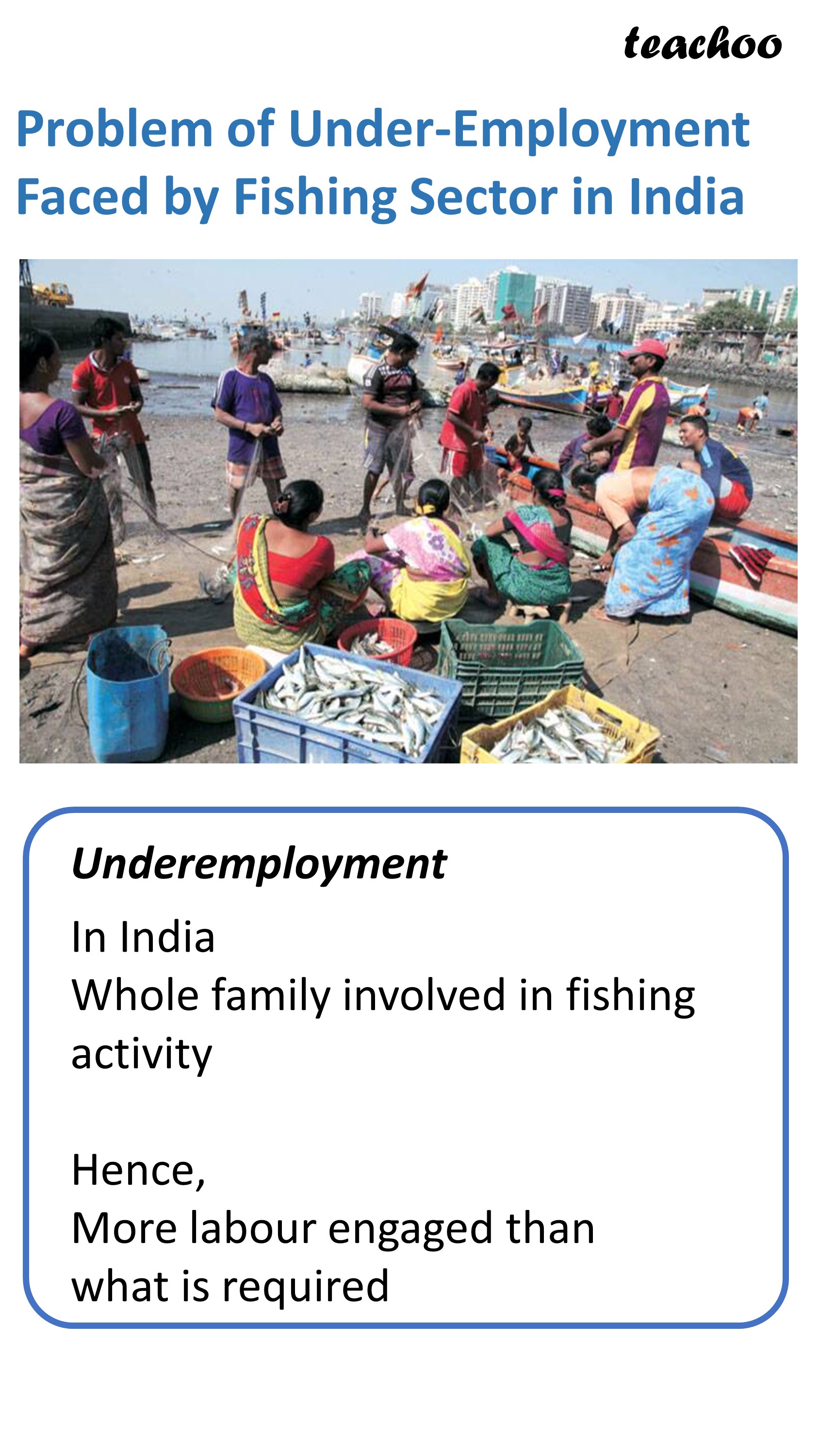 Problem of Under Employment Faced by Fishing Sector in India - Teachoo.JPG