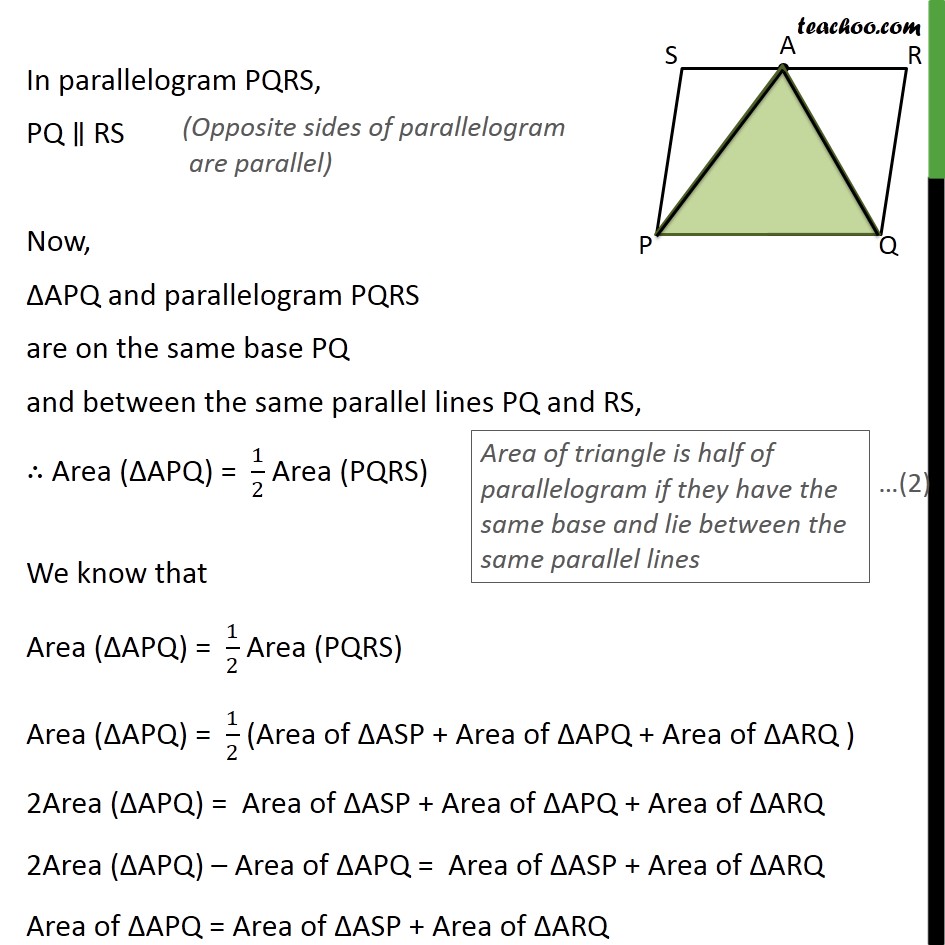Ex 9.2, 6 - Chapter 9 Class 9 Areas of Parallelograms and Triangles - Part 2