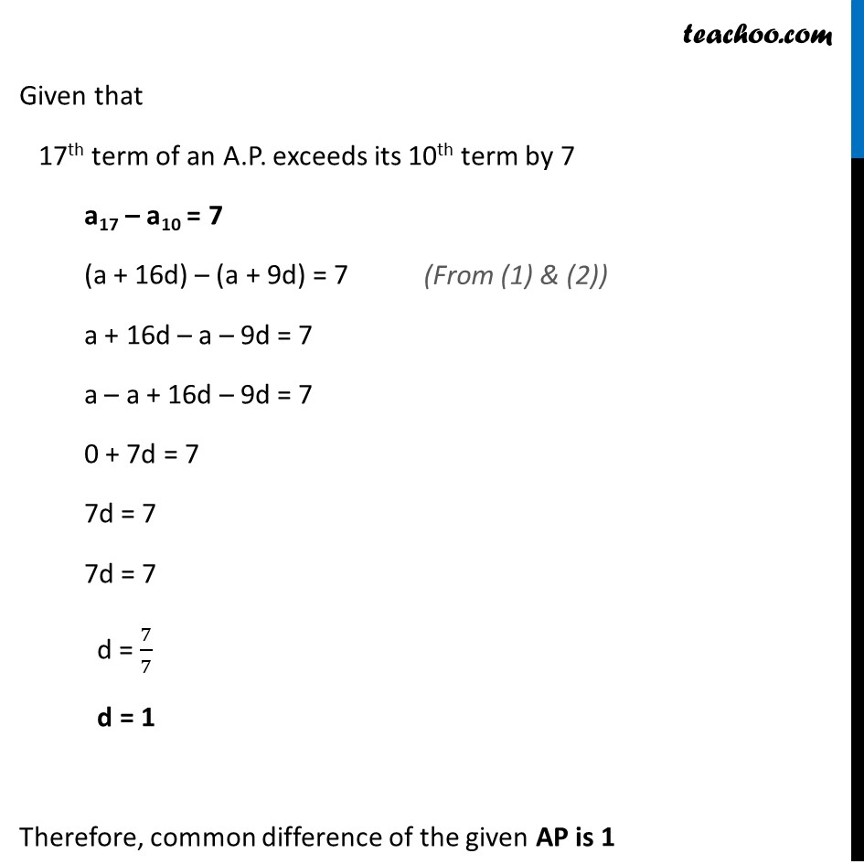 Ex 5.2, 10 - Chapter 5 Class 10 Arithmetic Progressions - Part 2