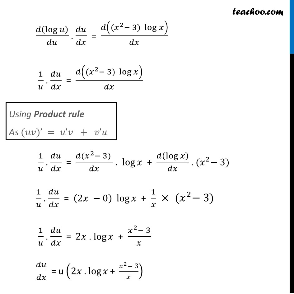 Misc 11 - Differentiate x x2-3 + (x - 3)x2 - Chapter 5 Class 12