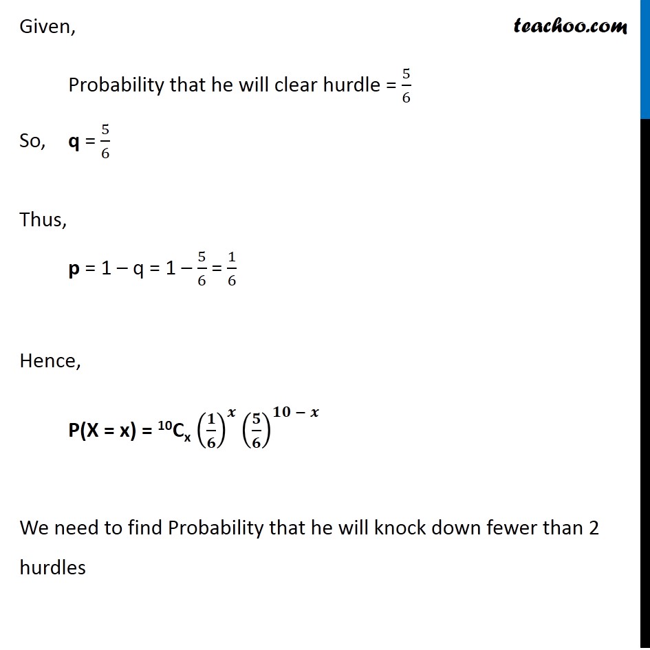 Misc 6 - Chapter 13 Class 12 Probability - Part 2
