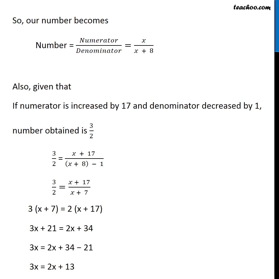 Ex 2.6, 7 - Chapter 2 Class 8 Linear Equations in One Variable - Part 2