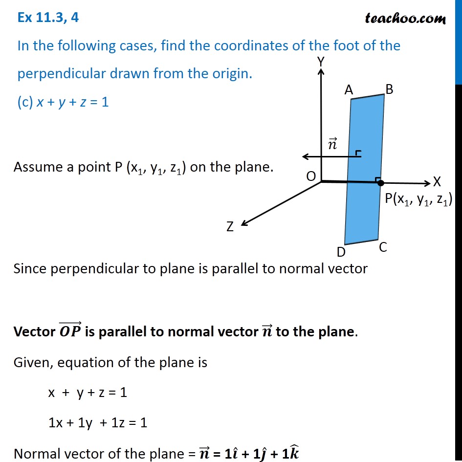 question-4-c-for-plane-x-y-z-1-find-coordinates-of-foot-of