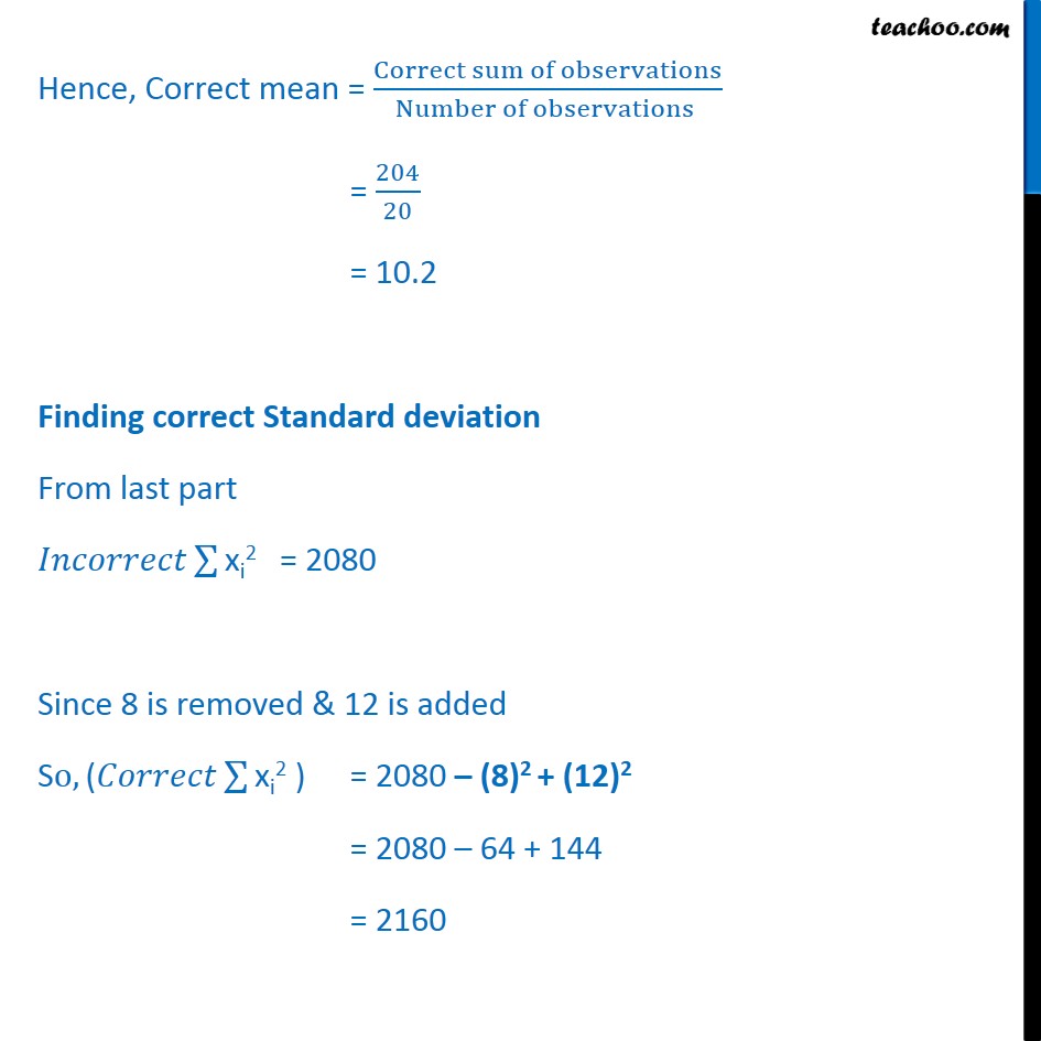 Misc 5 - Chapter 15 Class 11 Statistics - Part 7
