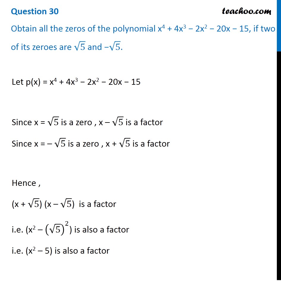 obtain-all-the-zeros-of-the-polynomial-x-4-4x-3-2x-2-20x-15