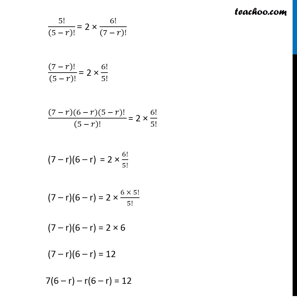 Ex 7.3,7 - Chapter 7 Class 11 Permutations and Combinations - Part 2