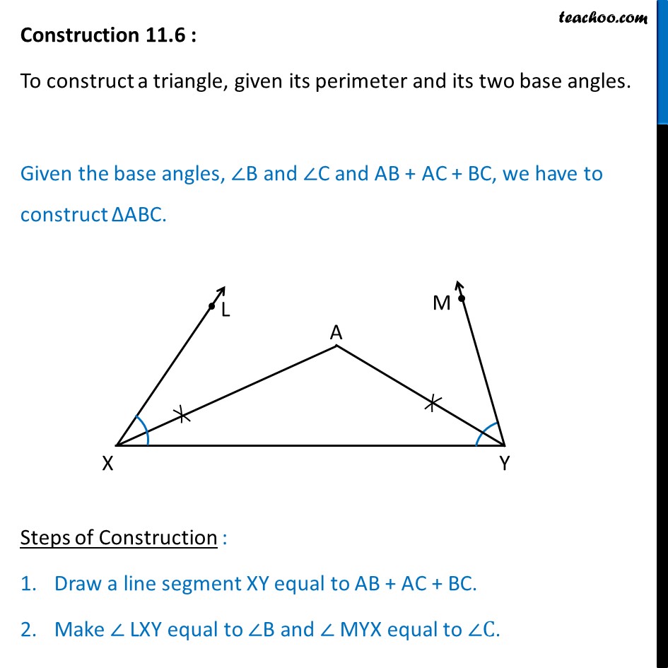 Construction 116 Construct Triangle Given Perimeter Two Angles 5793