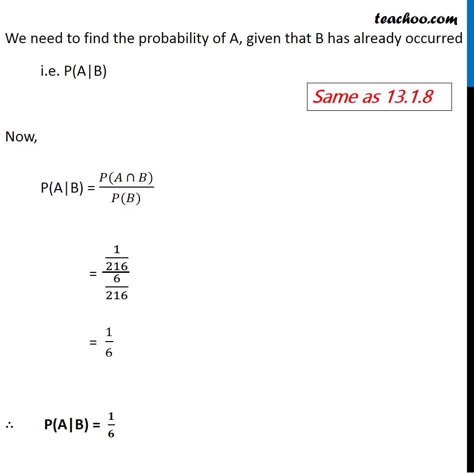 Example 5 - Chapter 13 Class 12 Probability - Part 4
