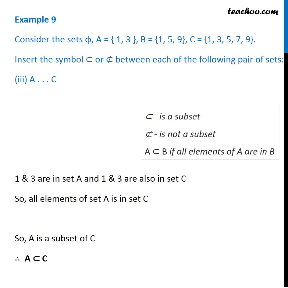 Example 9 - Chapter 1 Class 11 Sets - Part 3