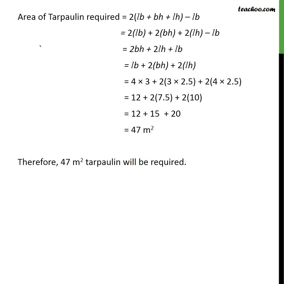 Ex 13.1, 8 - Chapter 13 Class 9 Surface Areas and Volumes - Part 2
