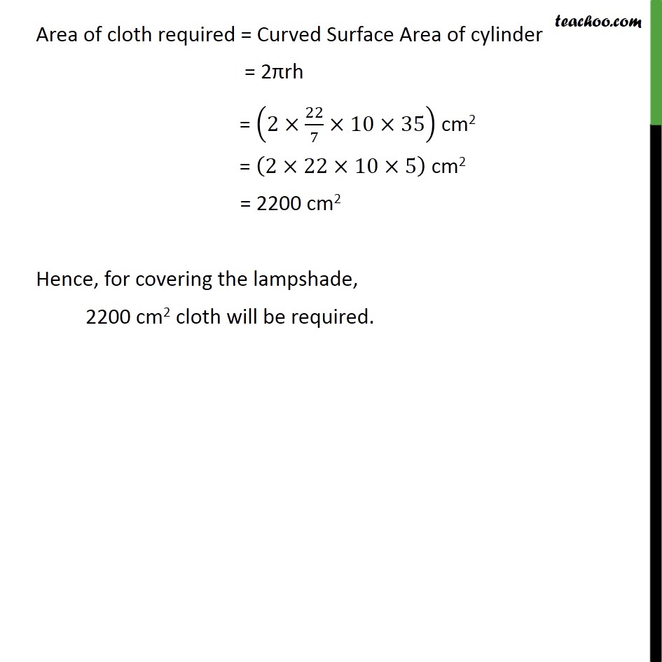Ex 13.2, 10 - Chapter 13 Class 9 Surface Areas and Volumes - Part 2