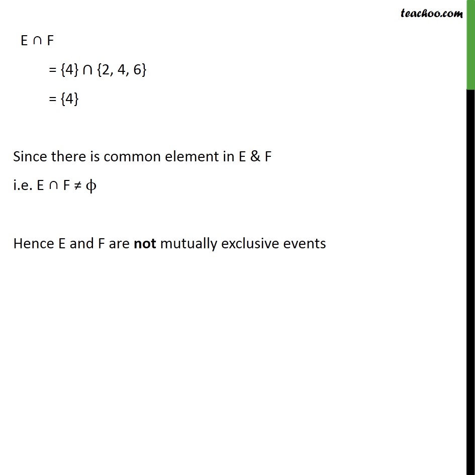 Ex 16.2 ,1 - Chapter 16 Class 11 Probability - Part 2