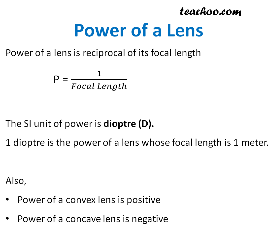 How To Calculate The Power Of The Lens at Fernando Summer blog