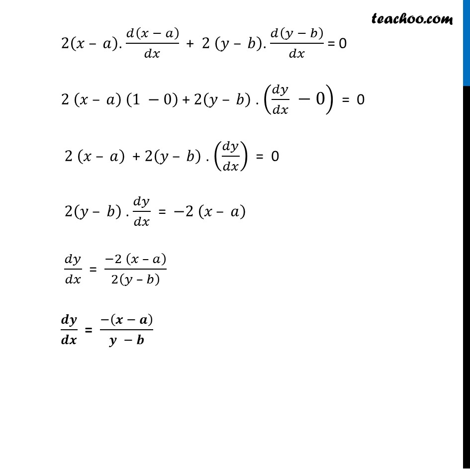 Misc 15 - If (x - A)2 + (y - B)2 = C2, Prove [1 + (dy/dx)2]3/2