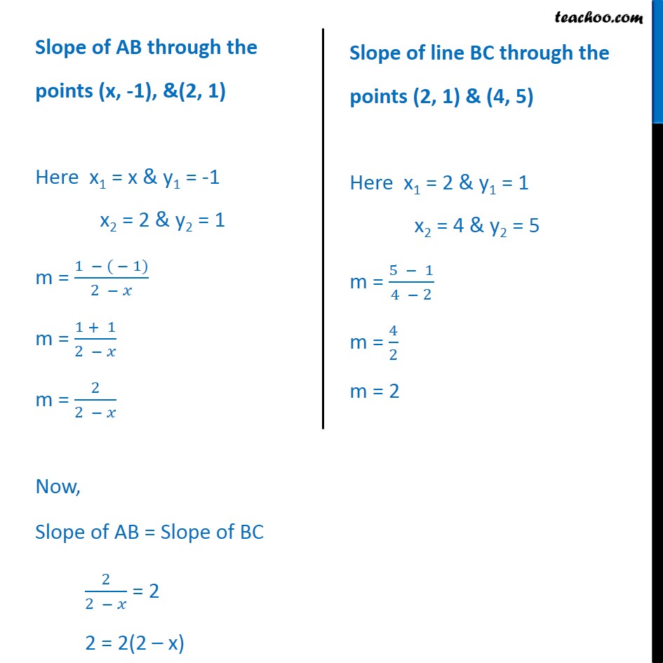 Ex 10.1, 8 - Chapter 10 Class 11 Straight Lines - Part 2
