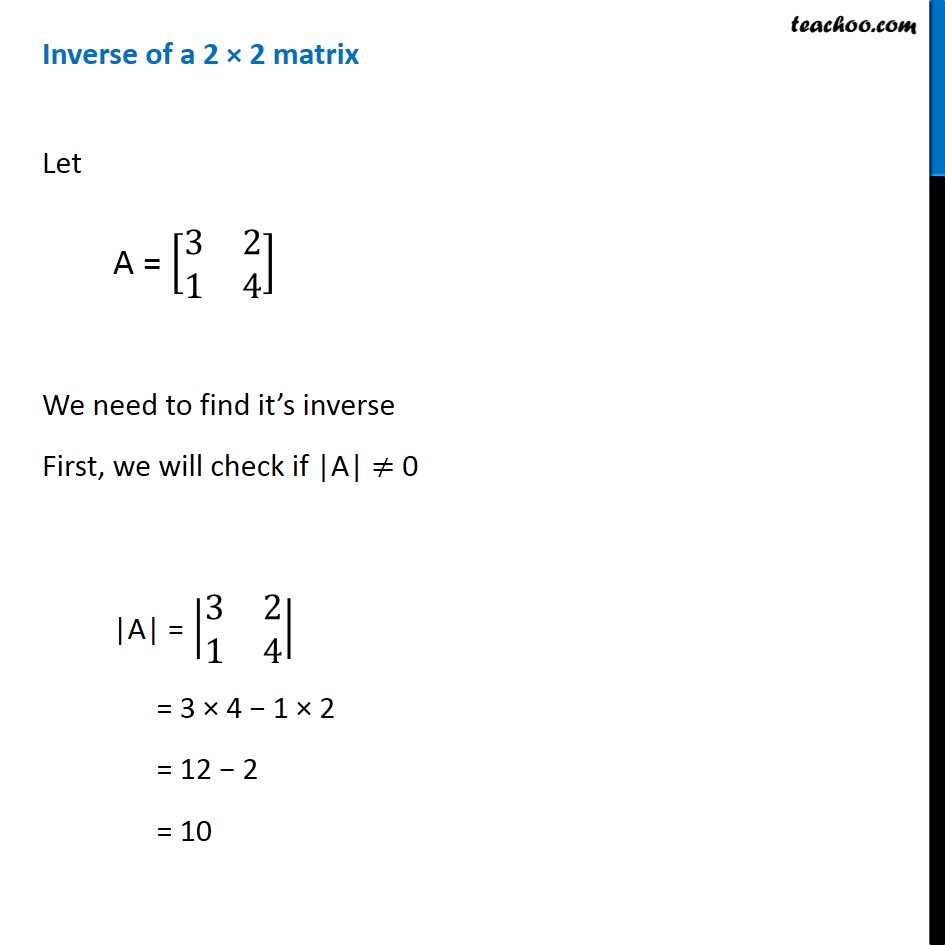 Finding inverse of matrix using adjoint - Part 5