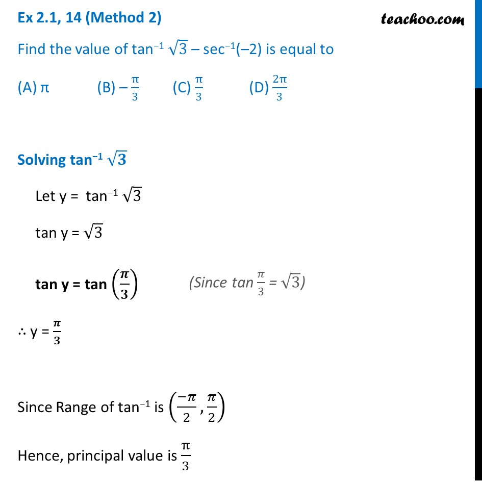 Ex 2.1, 14 - Chapter 2 Class 12 Inverse Trigonometric Functions - Part 5