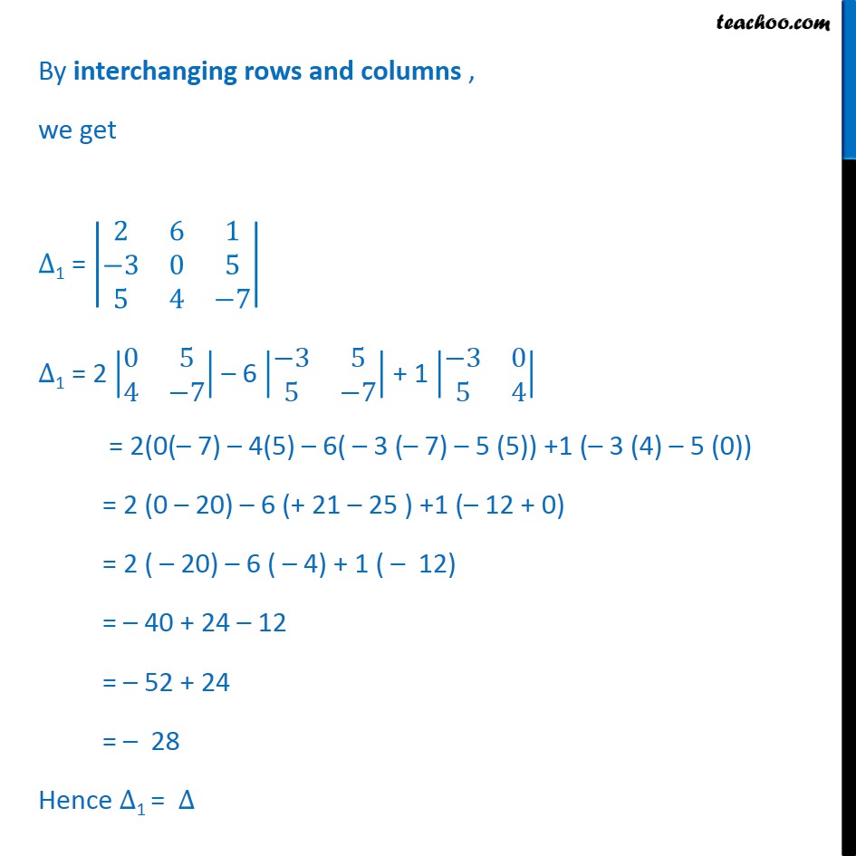 Example 6  - Chapter 4 Class 12 Determinants - Part 2