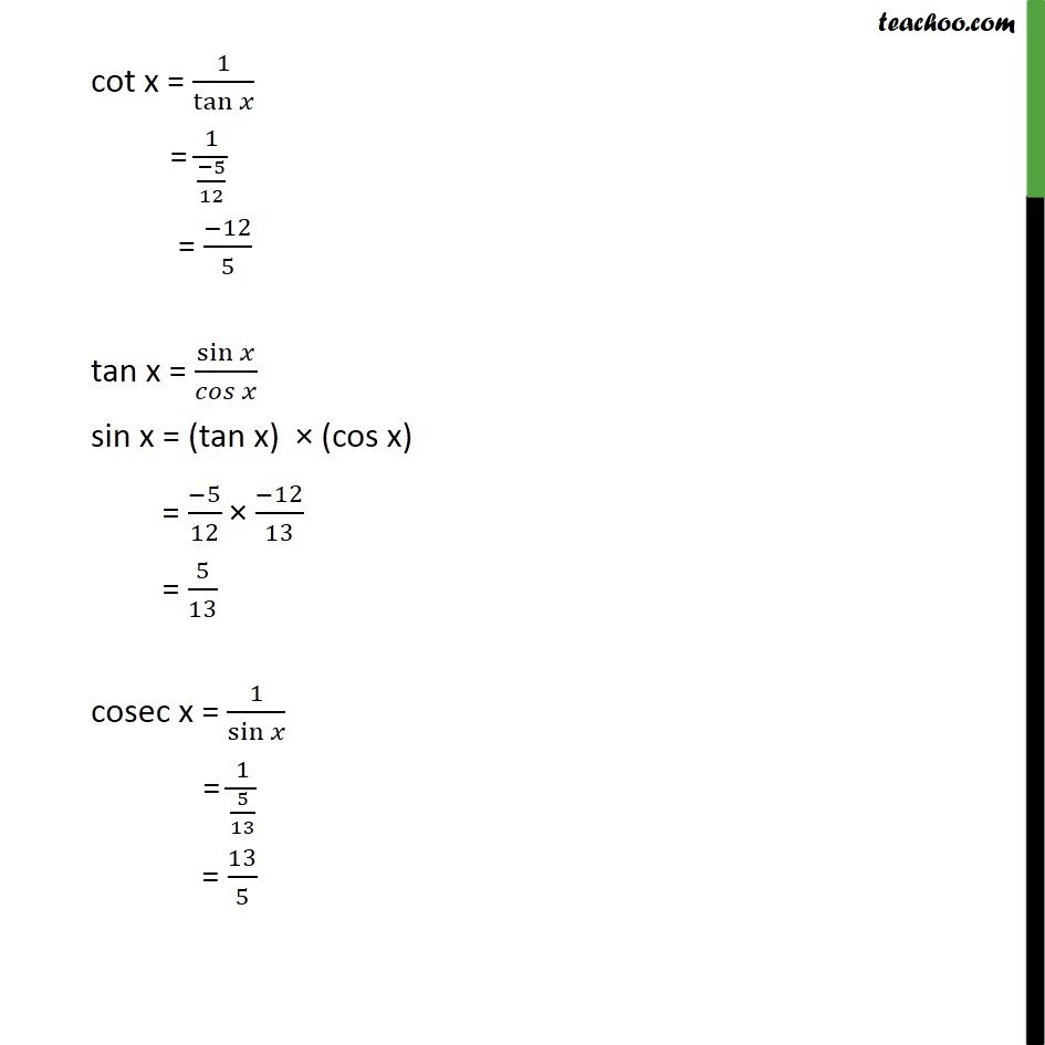 Ex 3.2, 5 - Chapter 3 Class 11 Trigonometric Functions - Part 3
