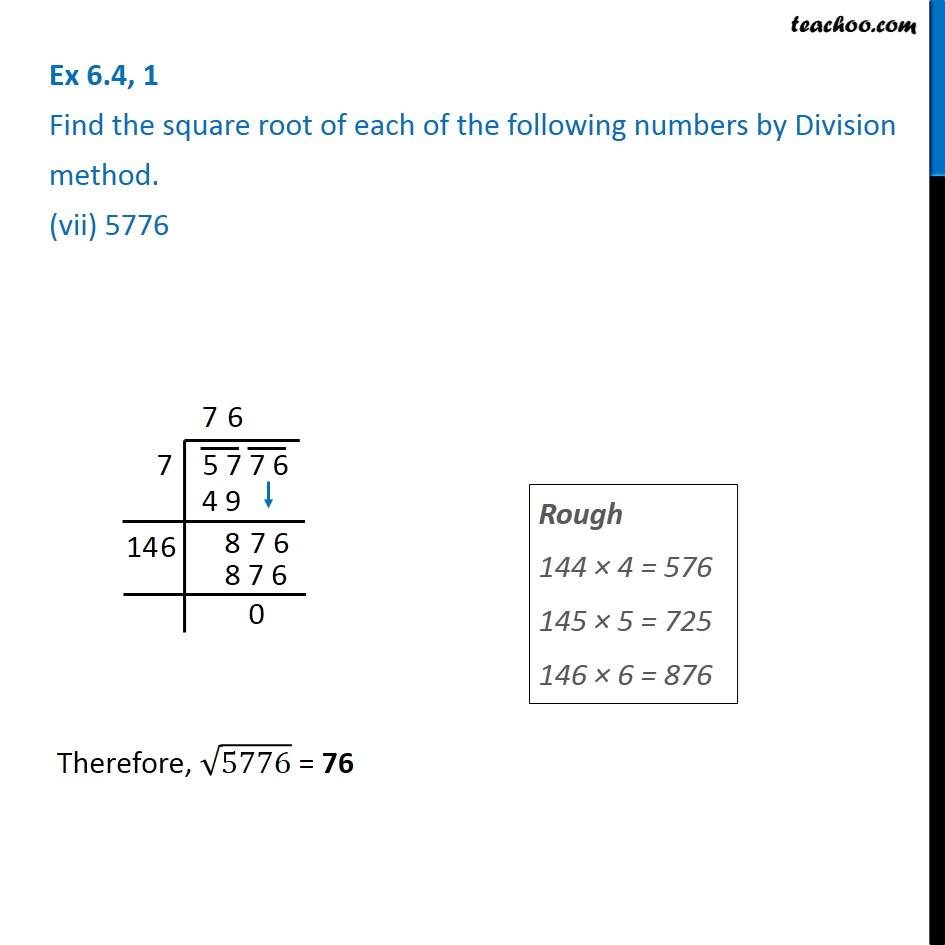 ex-5-4-1-find-square-root-of-5776-by-division-method