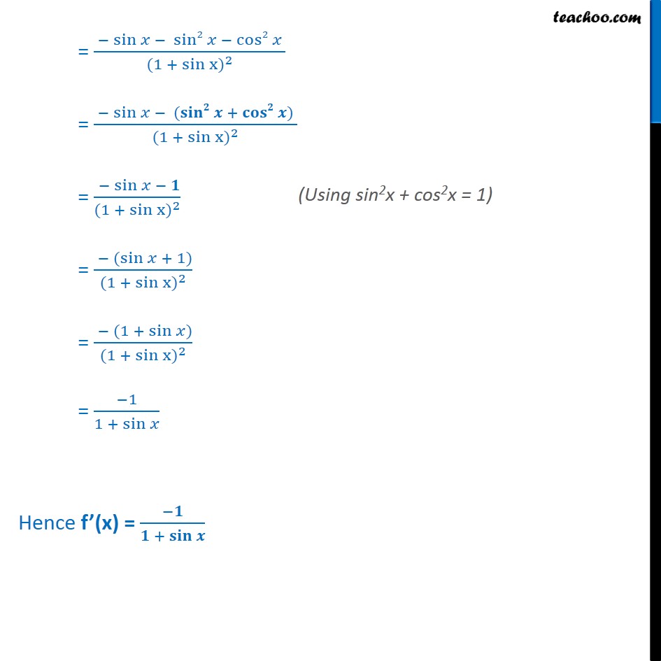 Misc 16 - Chapter 13 Class 11 Limits and Derivatives - Part 3