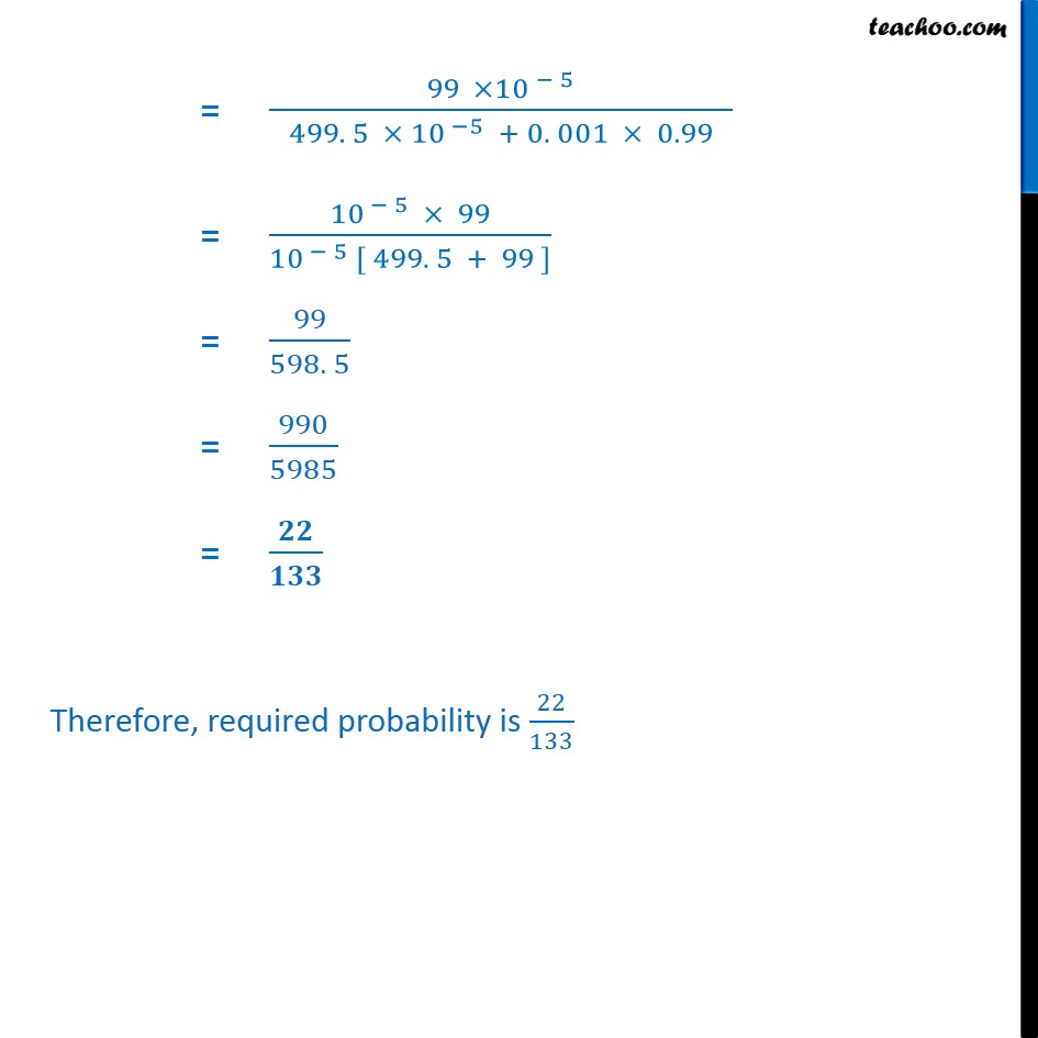Ex 13.3, 5 - Chapter 13 Class 12 Probability - Part 3