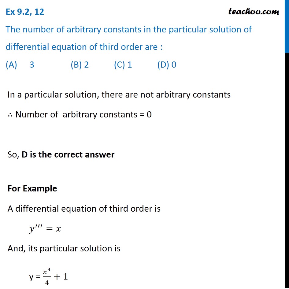 ex-9-2-12-mcq-number-of-arbitrary-constants-in-particular-solution