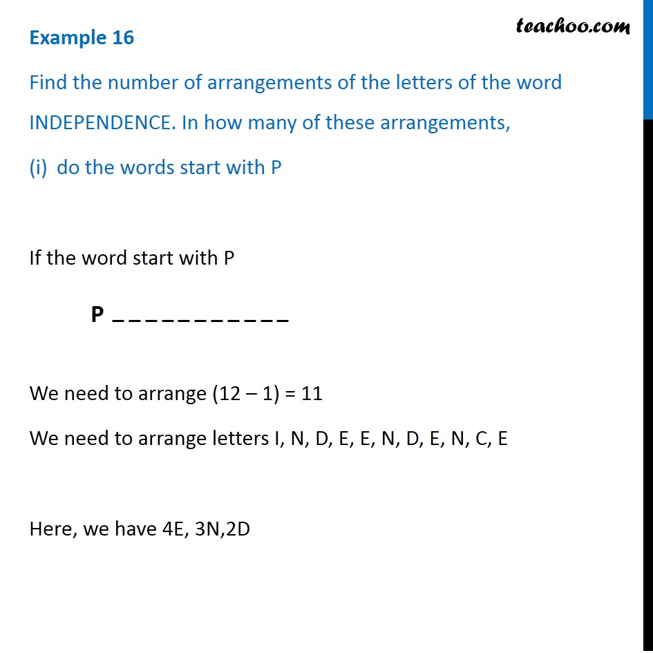 Example 16 - Chapter 7 Class 11 Permutations and Combinations - Part 3