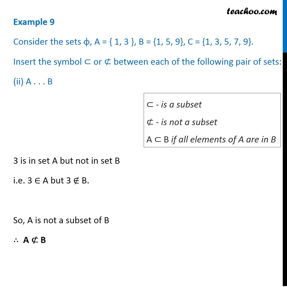 Example 9 - Chapter 1 Class 11 Sets - Part 2