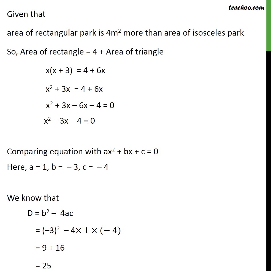 Example 12 - Chapter 4 Class 10 Quadratic Equations - Part 2
