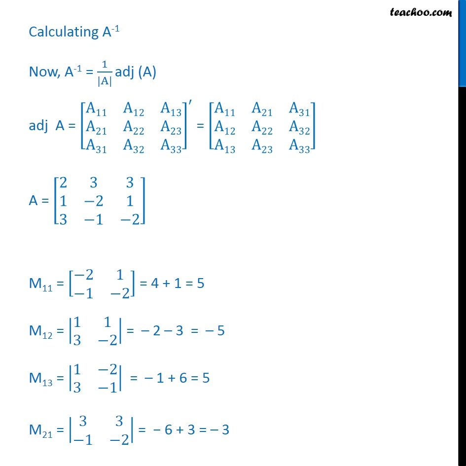 Ex 4.6, 13 - Solve linear equations using matrix method - Ex 4.6