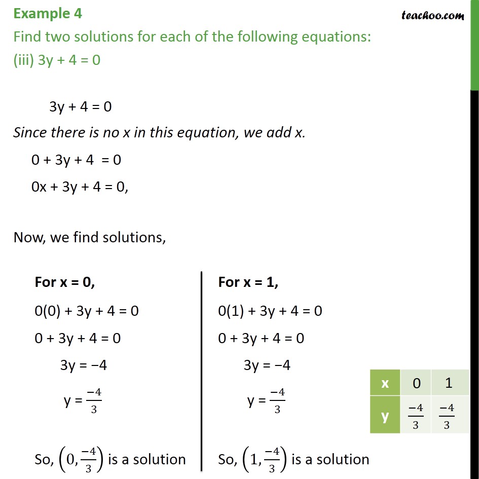 example-4-find-two-solutions-for-equation-3y-4-0-with-video