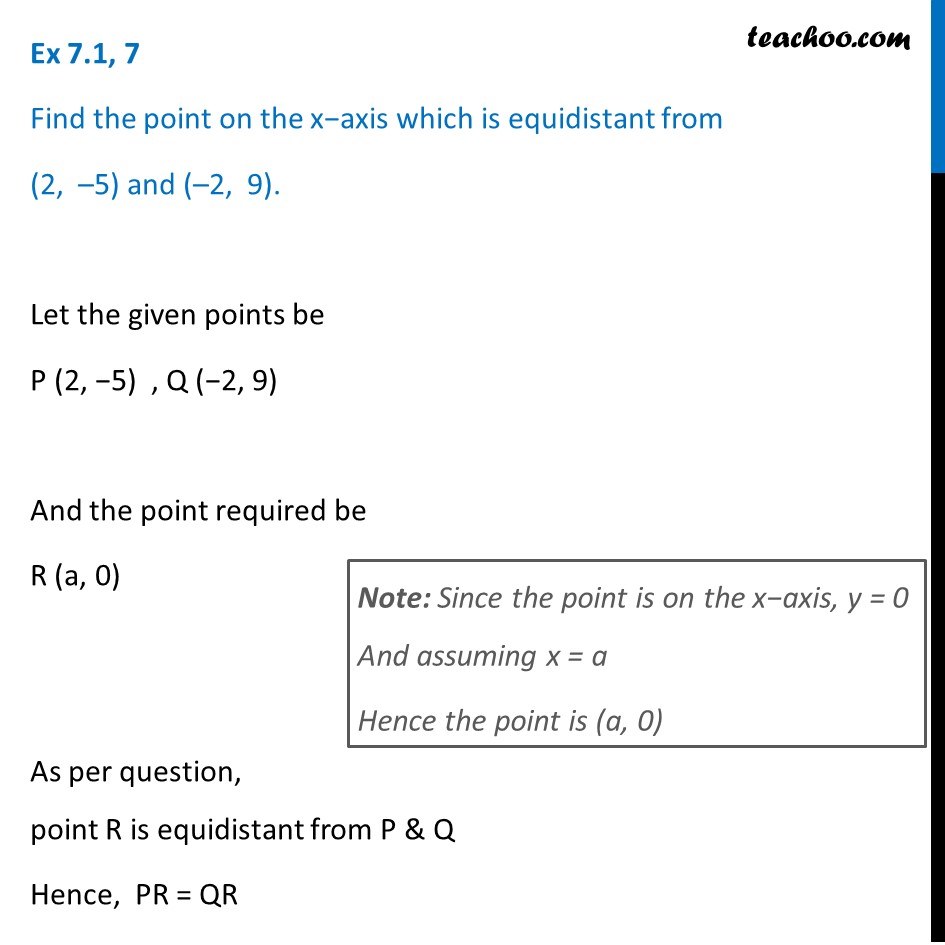 ex-7-1-7-find-point-on-x-axis-which-is-equidistant-from