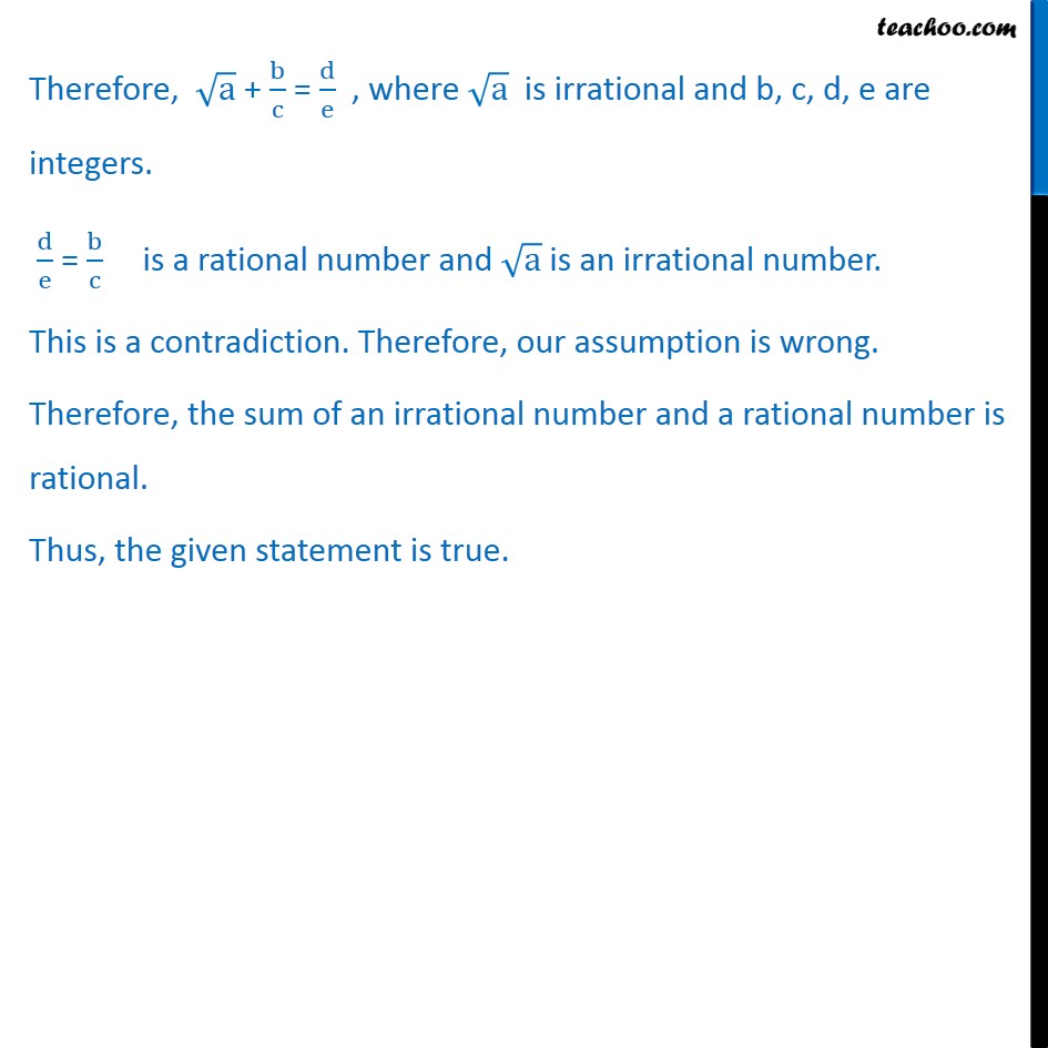 Misc  6 - Chapter 14 Class 11 Mathematical Reasoning - Part 2