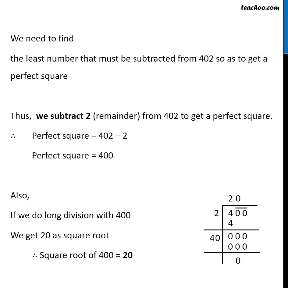 Ex 6.4, 4 - Chapter 6 Class 8 Squares and Square Roots - Part 2