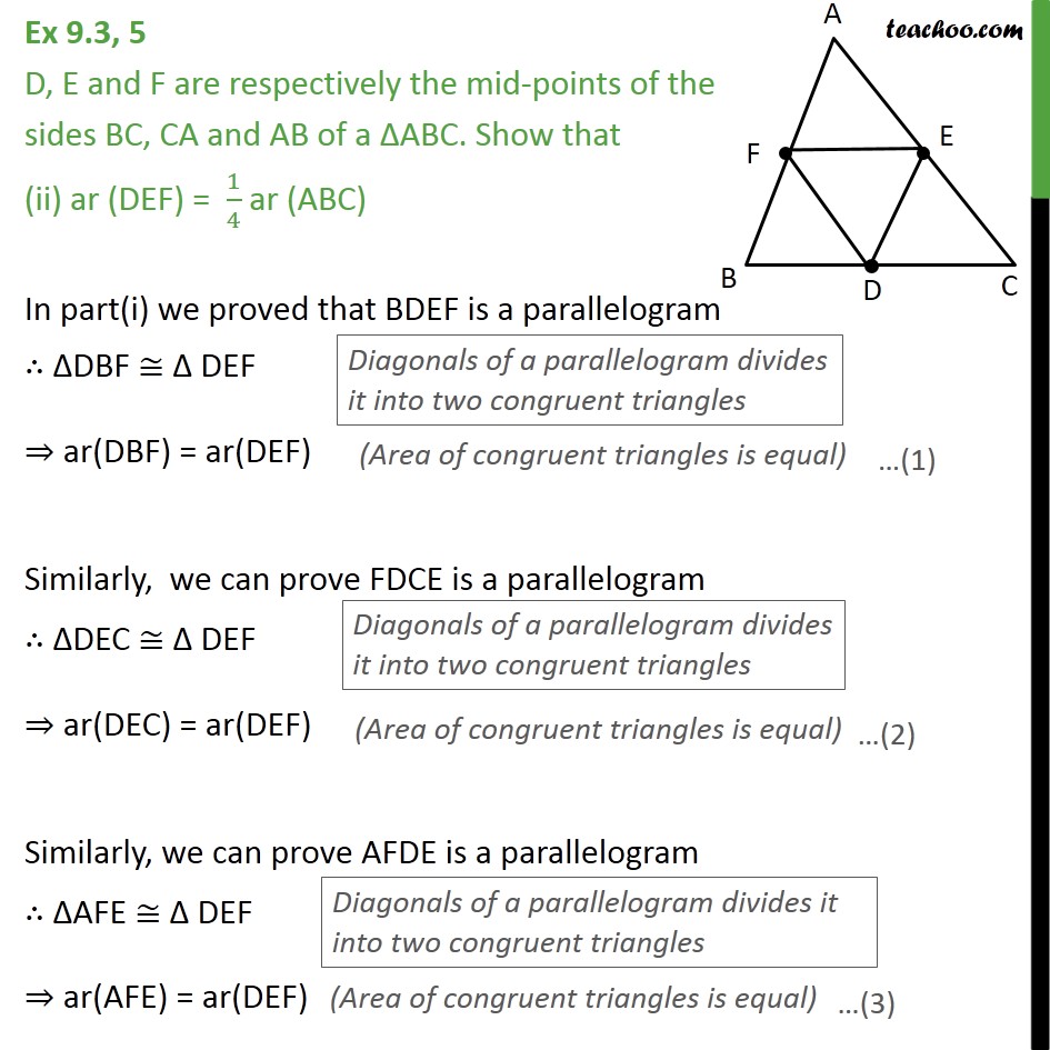 Ex 9.3, 5 - Chapter 9 Class 9 Areas of Parallelograms and Triangles - Part 3