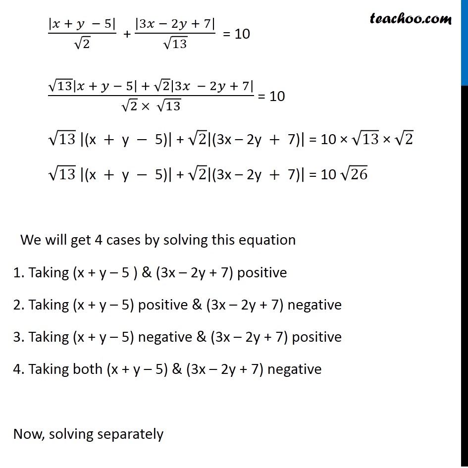 Misc 20 - Chapter 10 Class 11 Straight Lines - Part 3