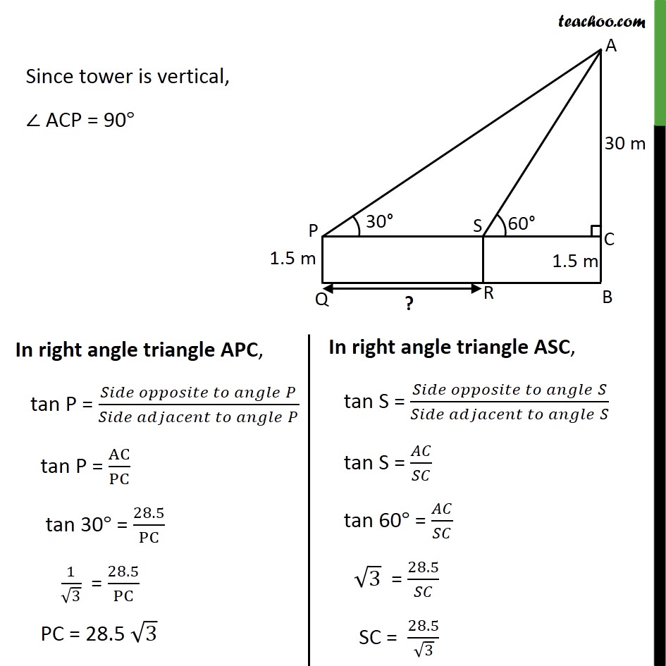 Ex 9.1, 6 - Chapter 9 Class 10 Some Applications of Trigonometry - Part 3