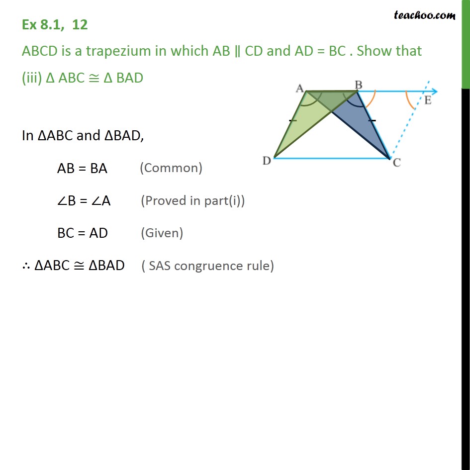 Ex 8.1, 12 - Chapter 8 Class 9 Quadrilaterals - Part 4