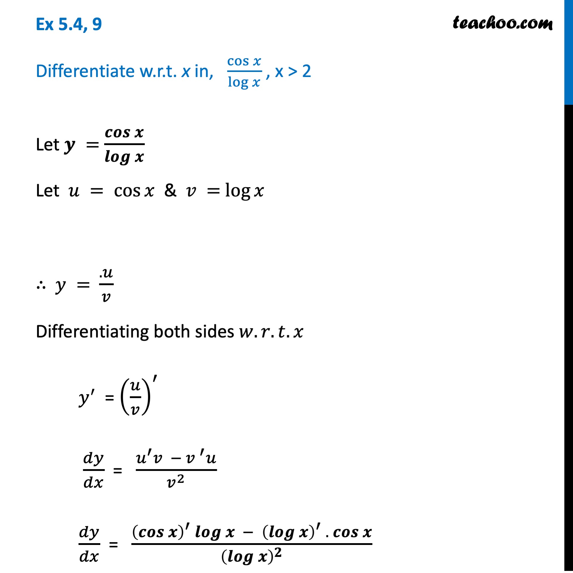 ex-5-4-9-differentiate-cos-x-log-x-teachoo-class-12