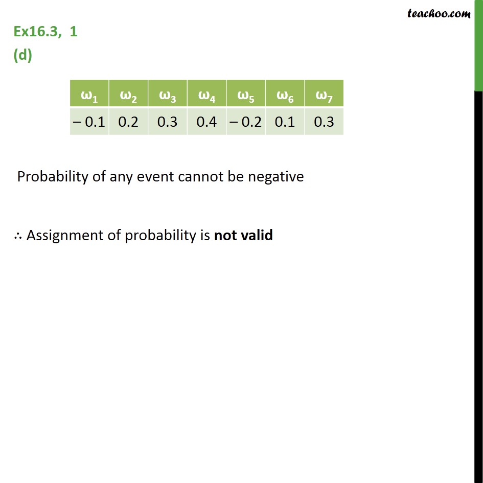 Ex 16.3, 1 - Chapter 16 Class 11 Probability - Part 4