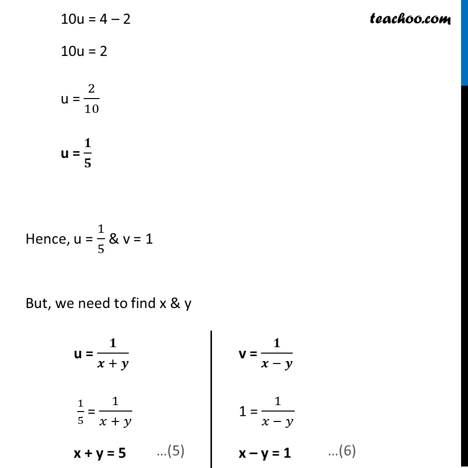 Ex 3.6, 1 (vii) and (viii) - Chapter 3 Class 10 Pair of Linear Equations in Two Variables - Part 4