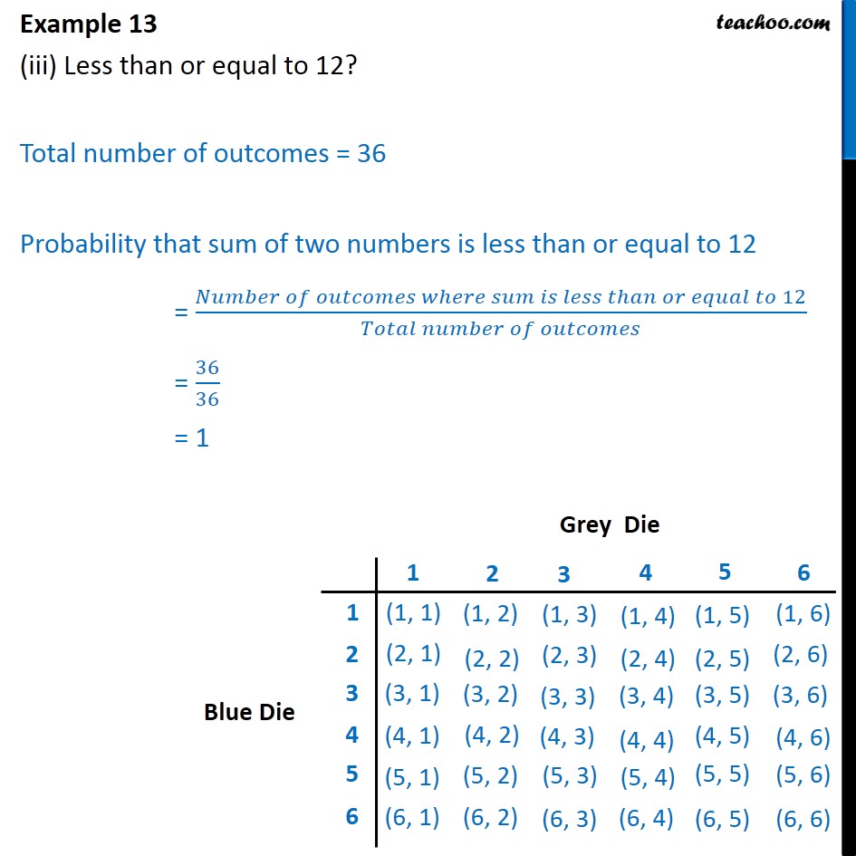 Example 13 - Chapter 15 Class 10 Probability - Part 3
