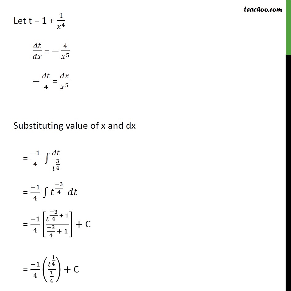 Misc 4 - Integrate 1 / x2 (x4 + 1)3/4 - Class 12 NCERT - Miscellaneous