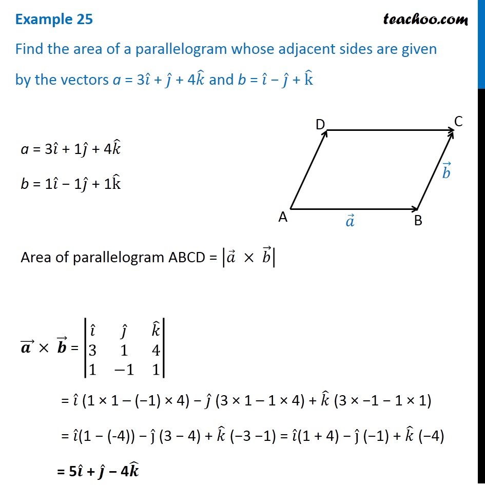 Finding The Area Of A Parallelogram With Vectors - Photos