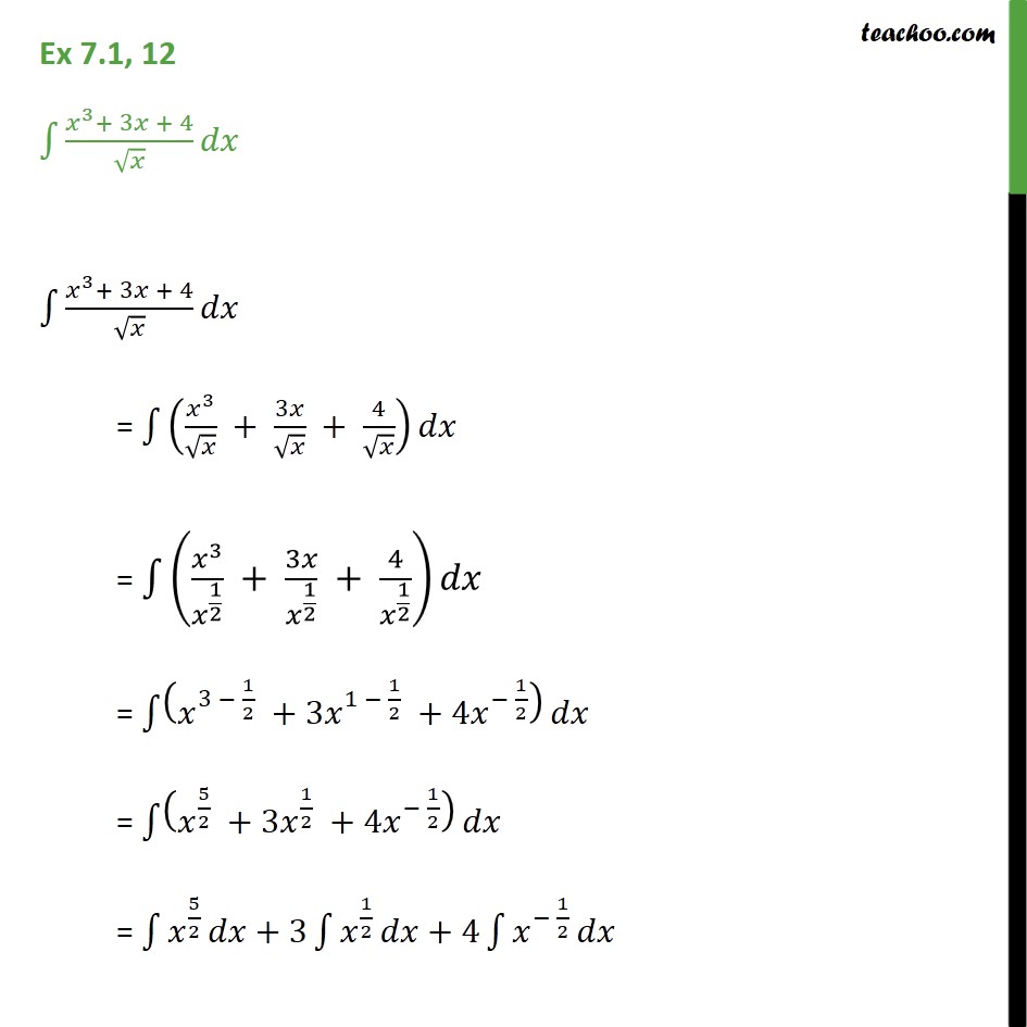 ex-7-1-12-integrate-x-3-3x-4-root-x-dx-teachoo