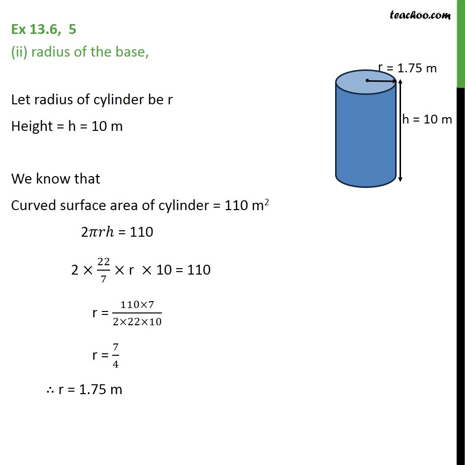 Ex 13.6, 5 - Chapter 13 Class 9 Surface Areas and Volumes - Part 2